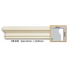 Декоративный молдинг из полиуретана CR 518 (2.44м)*